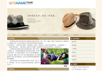 適用于服裝類(lèi)衣帽產(chǎn)品網(wǎng)站建站模板