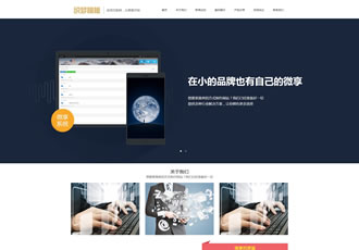 響應式微信科技類網站模板 html5響應式IT科技類織