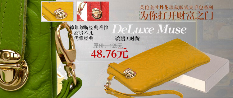 女士錢包手提包描述展示海報