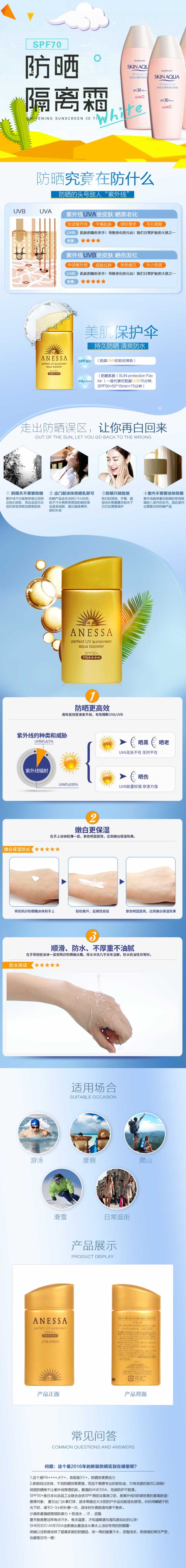 防曬霜護(hù)膚霜化妝品描述模板